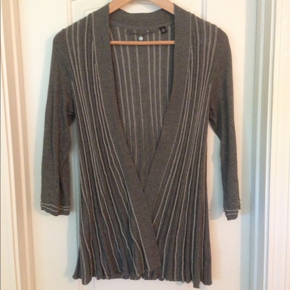 Anthropologie platinum gray cardigan. Size small.